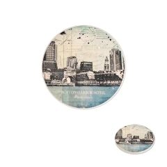 Single Round Absorbent Stone Coaster