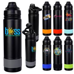 Sip Top 24 Oz Colorful Banded Bottle