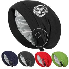 Slouchy Beanie Hat Satin Lined Sleep Bonnet Cap