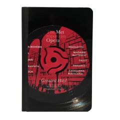 Small 45rpm Vinyl Record Journal - Custom Label & Adapter