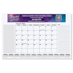 Small Calendar Desk Pad - Full Color Imprint