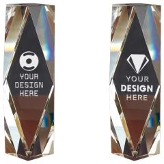Small Chairmans 3d Crystal Award