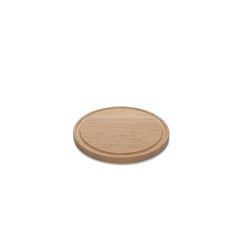 Small Cherry Round Cutting Board With Juice Groove