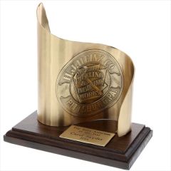 Small Metal Scroll Award
