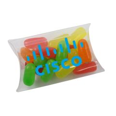 Small Pillow Acetate Box With Mike and Ike Candies