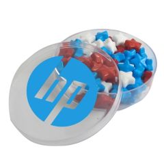 Small Round Acrylic Filled With Starzmania Candy