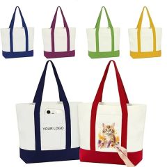 Small Starboard 24 Oz Cotton Canvas Tote Shopping Bag