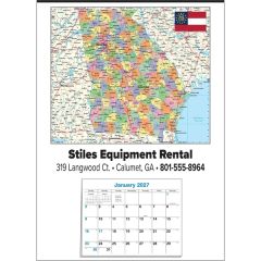 Small State Map Full Apron Calendar - Georgia