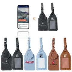 Smarttap Leather Nfc & Airtag Luggage Tag