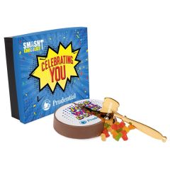 Smash Chocolate Cake W/ Gummy Bears & Color Topper