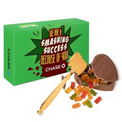 Smash Chocolate With Gummy Bears
