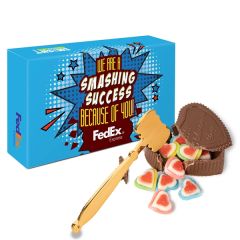 Smash Chocolate With Triple Layer Hearts