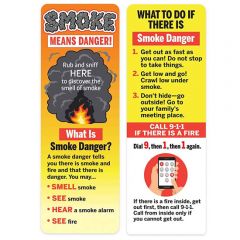 Smoke Means Danger! Rub & Sniff Smoke-Scented Bookmark - Pack Of 100