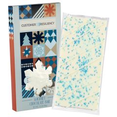 Snowflake 3.5 Oz Belgian Chocolate In Window Box - Winter Wo