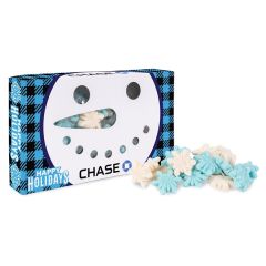 Snowman Die Cut Box With Gummy Glitter Snowflakes