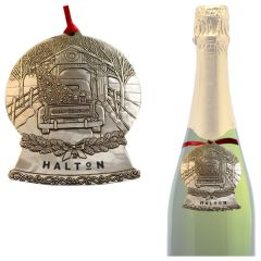 Snowy Homecoming Snow Globe Ornament