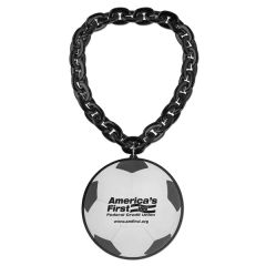 Soccer EVA Medallion With Jumbo Chain