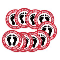 Social Distancing Floor Decal Stickers- 0.30mm Thickness