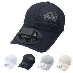 Solar Powered Fan Baseball Cap Beach Hats