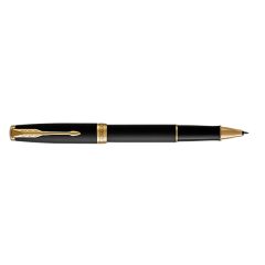 Parker Sonnet Matte Lacquered Black Rollerball Pen With Gold Trim