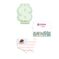 Souvenir 4 Inch  X 3 Inch  Die Cut Sticky Note, 25 Sheet