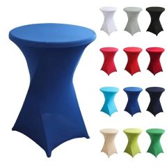 Spandex Black Table Cover
