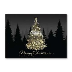 Sparkly Tree Religious Card