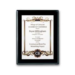 Spectraprint Plaque - Ebony White