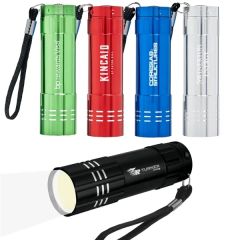 Spectre Cob LED Aluminum Flashlight W/Strap