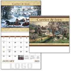 Spiral Currier & Ives Americana 2023 Appointment Calendar