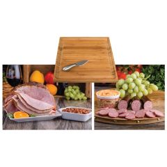 Spiral Ham & Sausage Platter W/Baked Beans