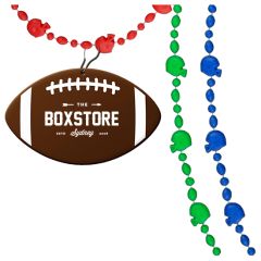 Sport Head Party Bead Necklaces With Football Medallions