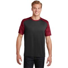 Sport-Tek Camohex Colorblock Tee.