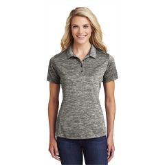 Sport-Tek Ladies Posicharge Electric Heather Polo.