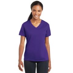 Sport-Tek Ladies Posicharge Racermesh V-Neck Tee.