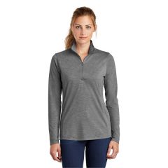 Sport-Tek Ladies Posicharge Tri-Blend Wicking 1/4-Zip Pul...