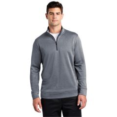 Sport-Tek Posicharge Sport-Wick Heather Fleece 1/4-Zip Pu...