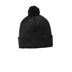 Sport-Tek Solid Pom Pom Beanie