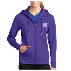 Sport-Tek Sport-Wick Women's Zippered Hoodie Jacket