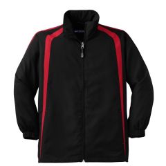 Sport-Tek Youth Colorblock Raglan Jacket.