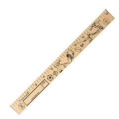Sports U Color Rulers - Natural Wood Finish
