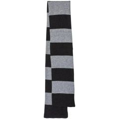 Sportsman Rugby-Striped Knit Scarf