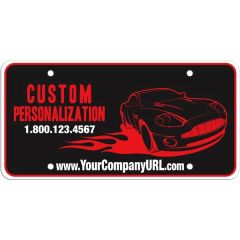 Spot Color Silkscreen Poly-Ad License Plate 0.030 MIL