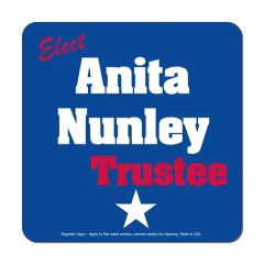 Square 5 Inch X 5 Inch Magnetic Sign - Screen Print