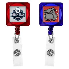 Square Good Retractable Badge Reel Translucent