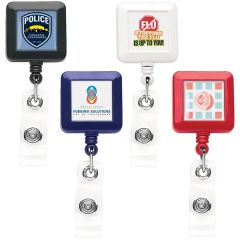 Square Better Retractable Badge Reel Opaque