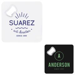 Square Bottle Opener Coasters