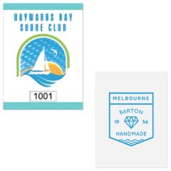 Square Cut White Polypropylene Repositionable Labels