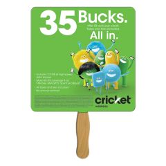 Square Hand Fan Full Color 1 Side