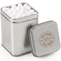Promotional Mini Square Mint Tin with your logo $2.46